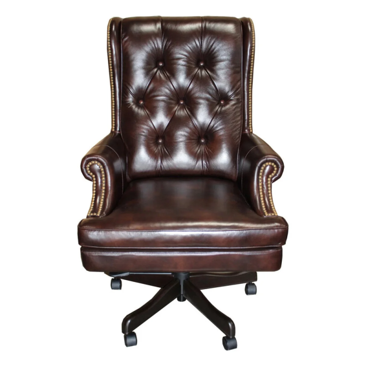 Dc#112-ha – Desk Chair Leather Desk Chair Office Chairs Brown 9