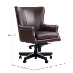 Dc#129 Verona Brown – Desk Chair Leather Desk Chair Office Chairs Brown 17