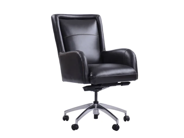 Dc#130 Verona Blackberry – Desk Chair Leather Desk Chair Office Chairs black