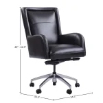 Dc#130 Verona Blackberry – Desk Chair Leather Desk Chair Office Chairs black 19