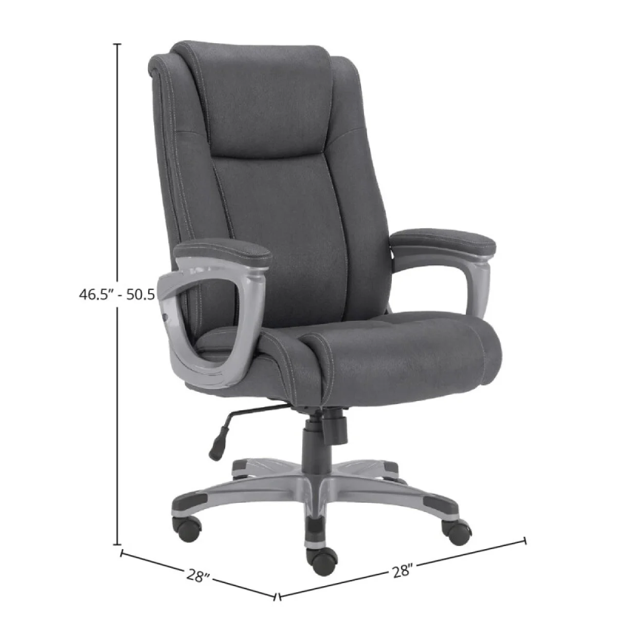 Dc#314hd-cha – Desk Chair Fabric Heavy Duty Desk Chair – 400 Lb. Office Chairs Charcoal 6