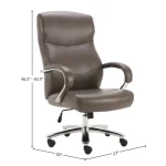 Dc#315hd-chz – Desk Chair Fabric Heavy Duty Desk Chair – 400 Lb. Office Chairs Brown 9