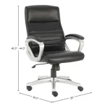 Dc#318-blk – Desk Chair Fabric Desk Chair Office Chairs black 9
