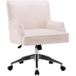 Dc504 – Himalaya Ivory Fabric Desk Chair Office Chairs Cream 6