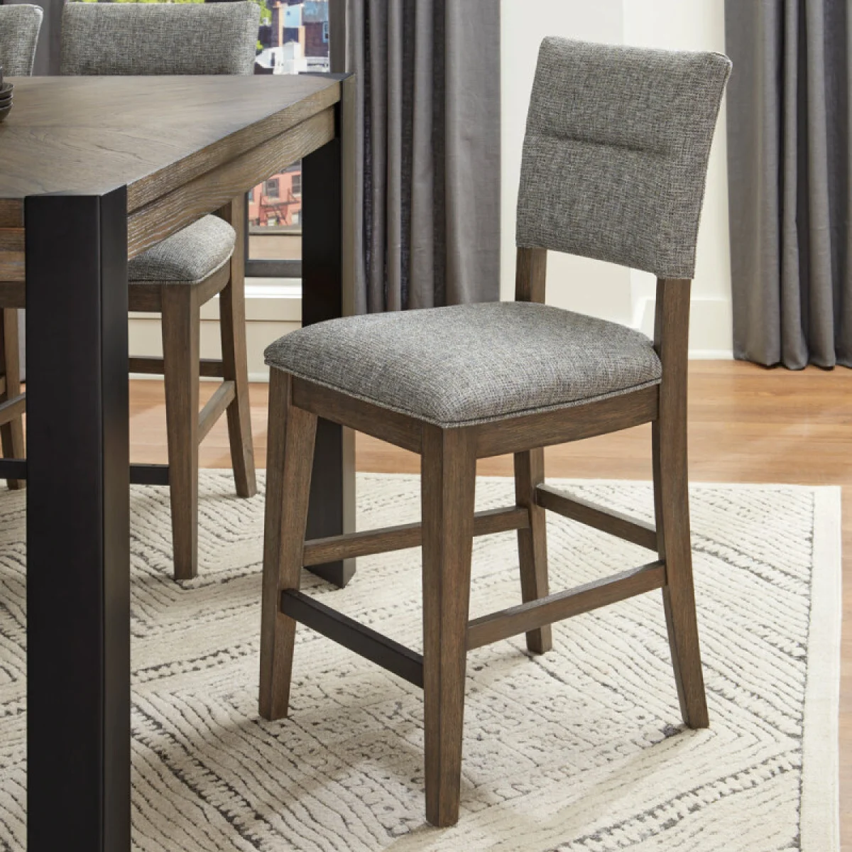 Cedar Fork Dining Upholstered Counter Stool Chairs & Benches Brown 4