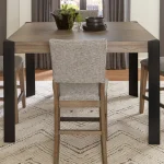 Cedar Fork Dining Square Counter Height Table Dining Tables Brown 11