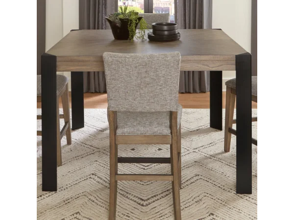 Cedar Fork Dining Square Counter Height Table Dining Tables Brown