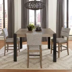 Cedar Fork Dining Square Counter Height Table Dining Tables Brown 14