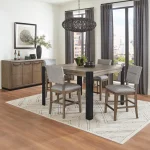 Cedar Fork Dining Square Counter Height Table Dining Tables Brown 15