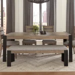 Cedar Fork Dining Rectangle Leg Table Dining Tables Brown 10