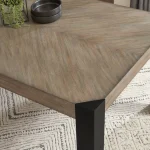 Cedar Fork Dining Rectangle Leg Table Dining Tables Brown 12