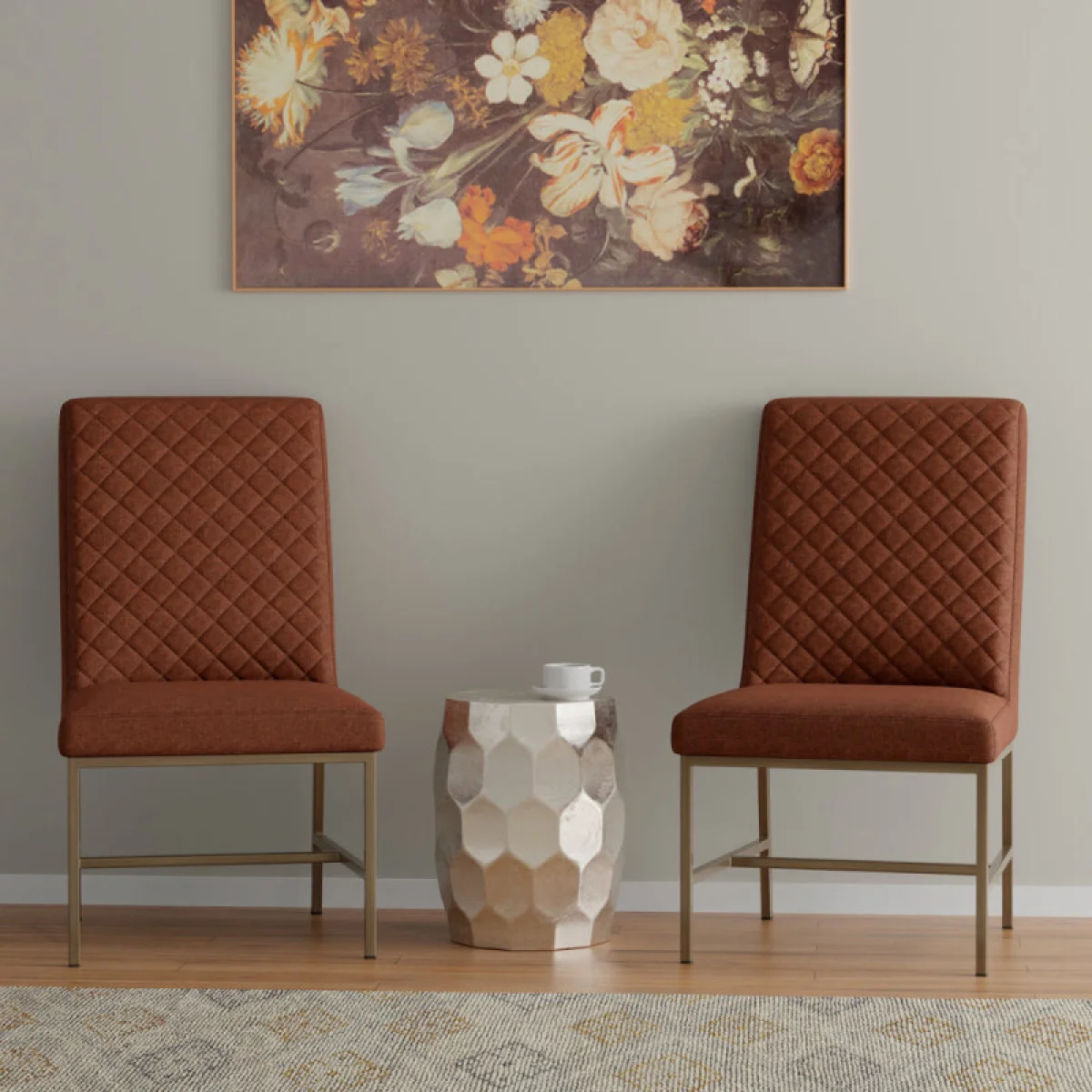 Diamond Elise Rust Dining Chair (2/ctn – Sold In Pairs) Chairs Brown 7