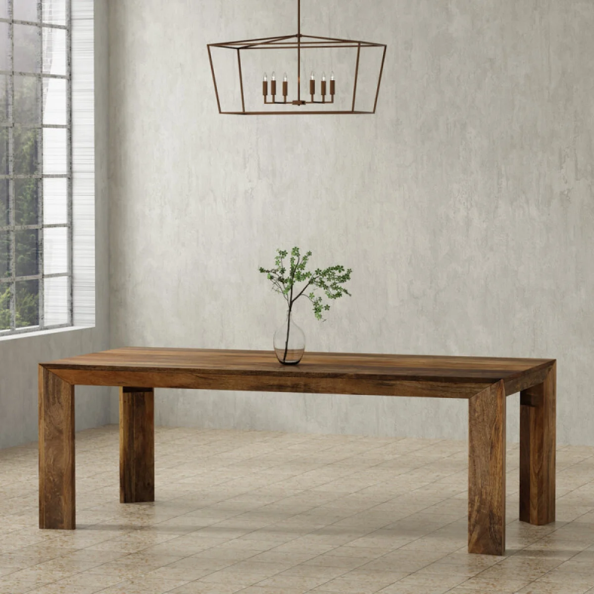 Crossings Downtown 86″ Rectangular Dining Table Dining Tables Amber 4