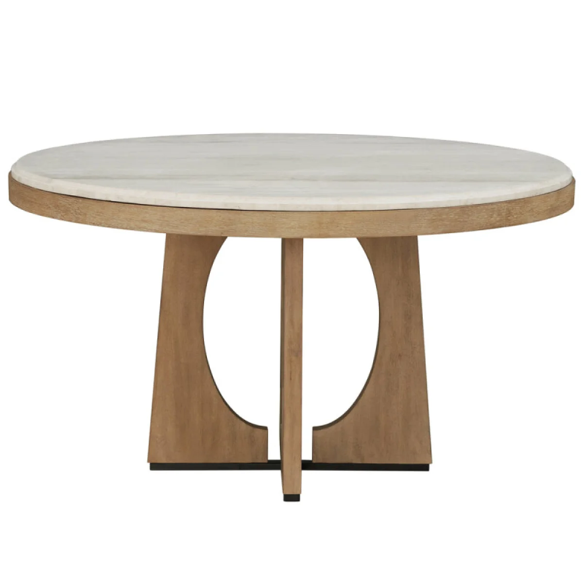 Escape Dining 54″ Round Table Dining Tables Cream 9