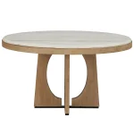 Escape Dining 54″ Round Table Dining Tables Cream 17