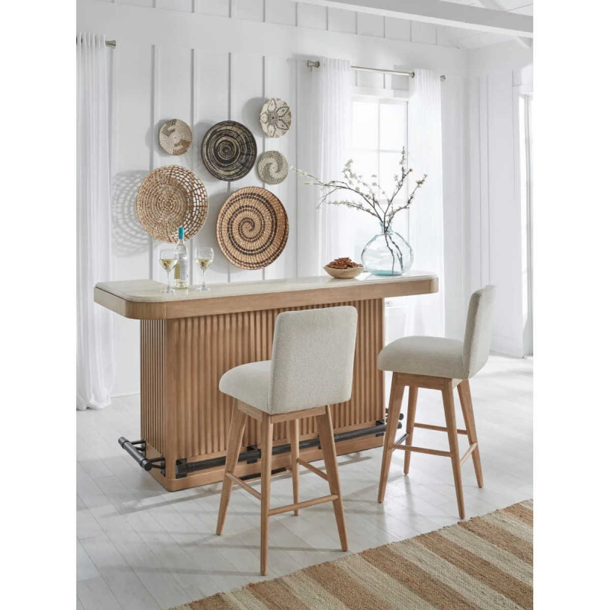 Escape Dining 78″ Bar With Stone Top Bar Furniture Bar Furniture 8
