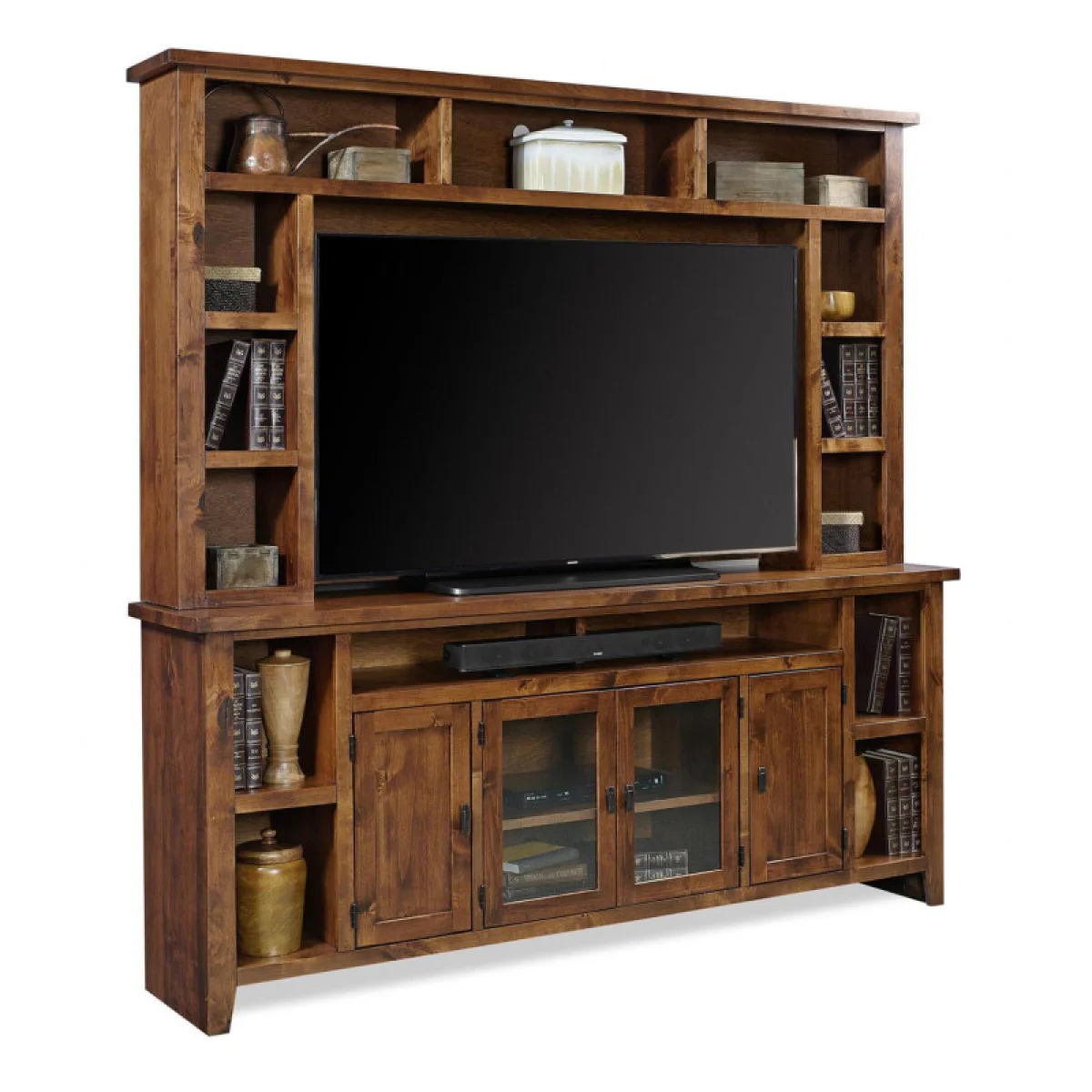 Alder Grove 84″ Hutch Entertainment Stands Aspen Home 4