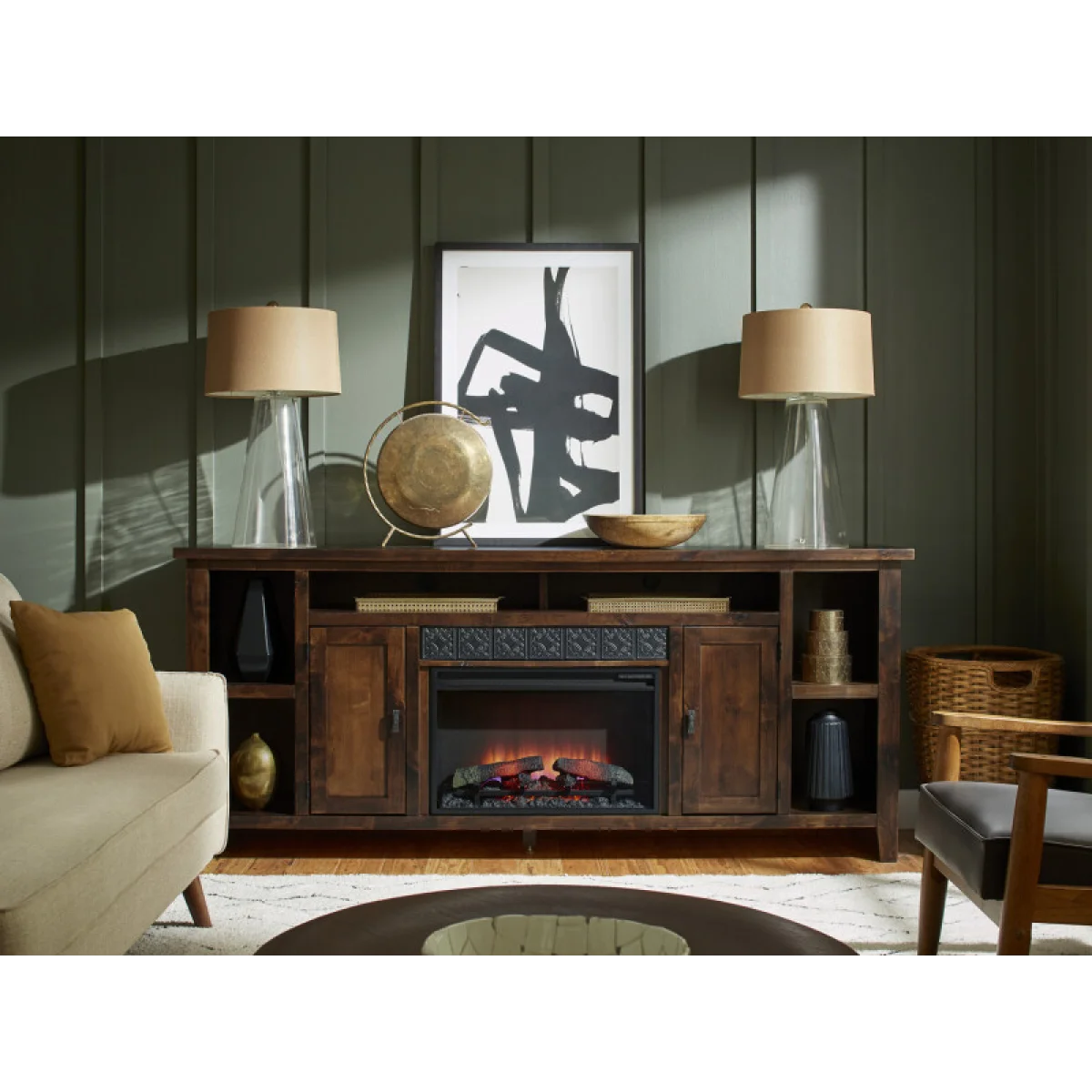 Alder Grove 84″ Fireplace Console DG1902GRP1 Fireplaces Aspen Home 6