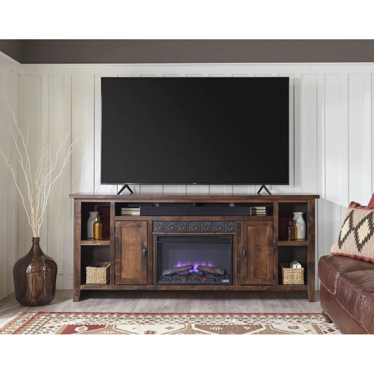Alder Grove 84″ Fireplace Console DG1902GRP1 Fireplaces Aspen Home 7