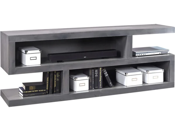 Contemporary Alder 74″ Open S Console DL1075GRP Entertainment Stands Aspen Home
