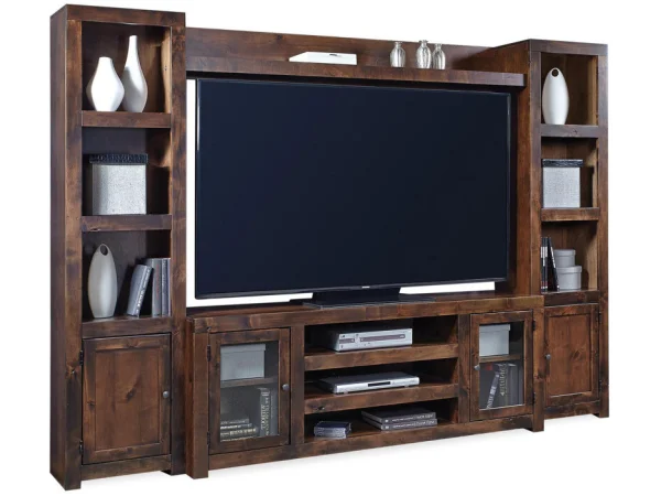 Contemporary Alder 72″ Bridge Entertainment Stands Aspen Home