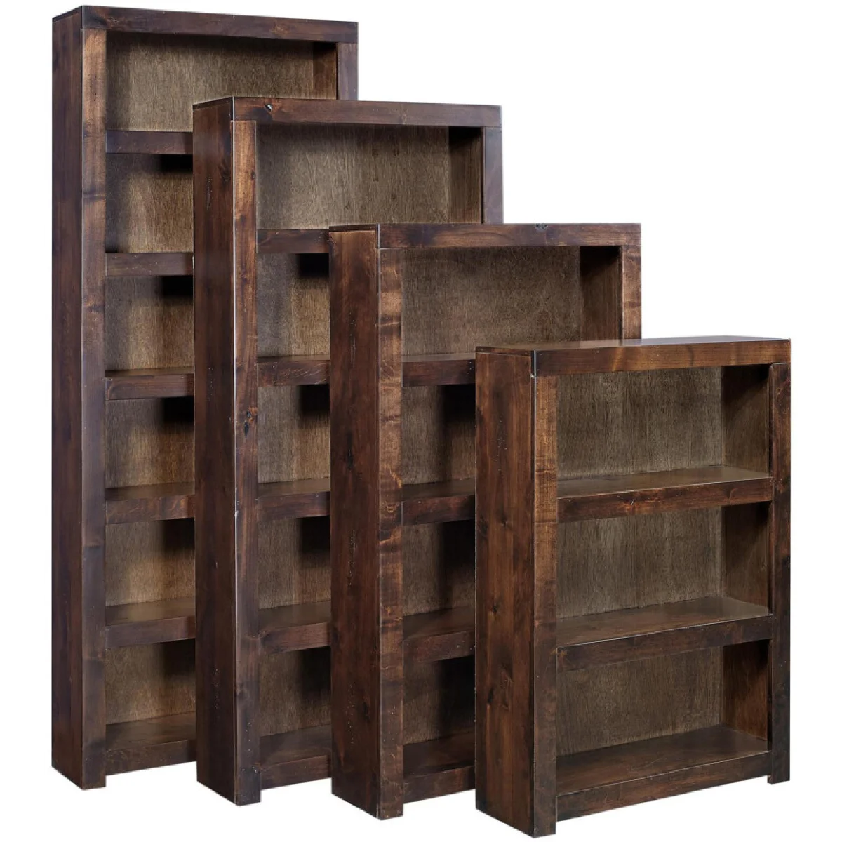 Contemporary Alder 84″ Bookcase Bookcases Aspen Home 4