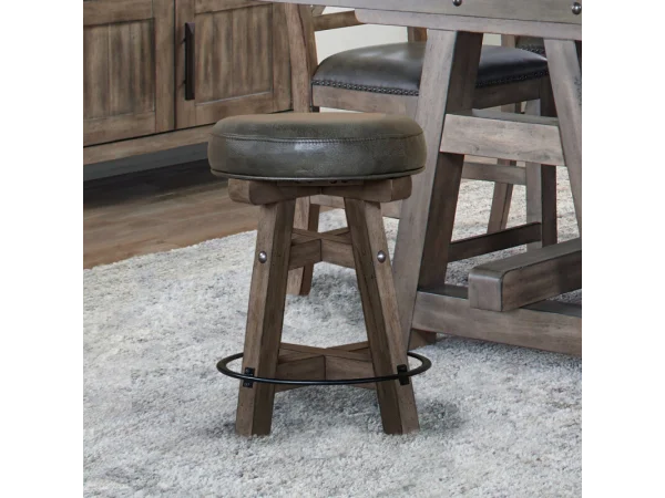Lodge Dining Swivel Counter Stool Barstools Barstools