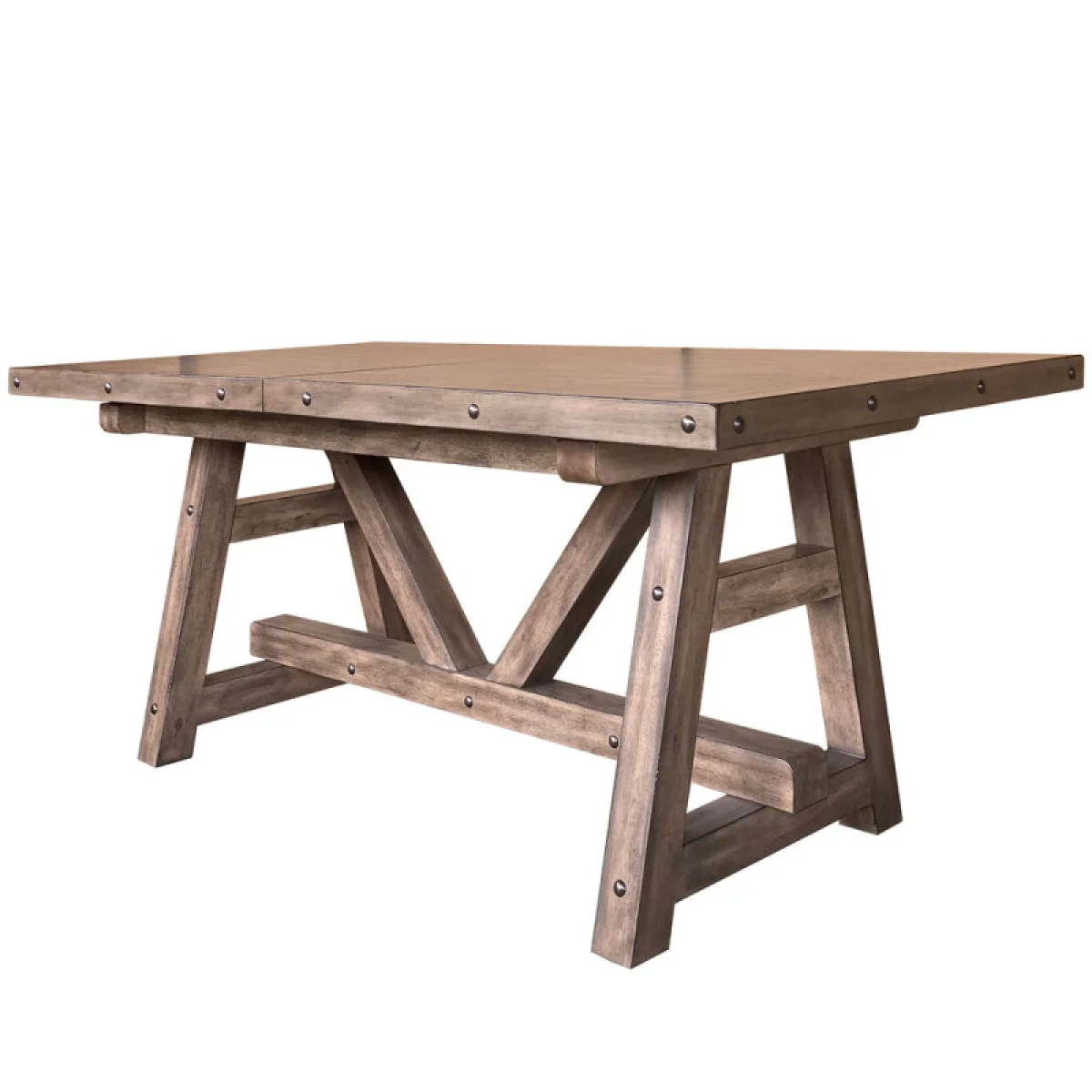 Lodge Dining Dining Counter Height Table 86 In. X 42 In. To 110 In, (24 In Butterfly Leaf) Dining Tables Brown 7