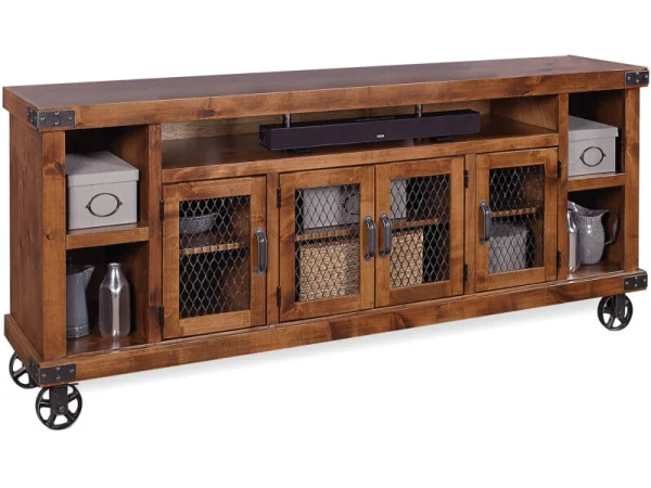 Industrial 84″ Console Entertainment Stands Aspen Home