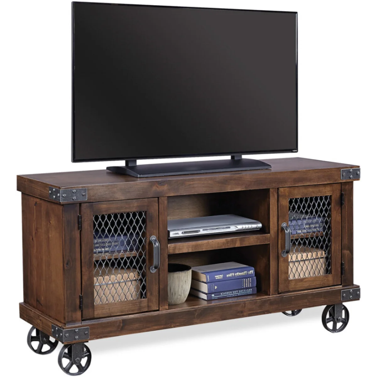 Industrial 55″ Console Entertainment Stands Aspen Home 10