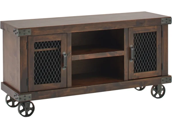 Industrial 55″ Console Entertainment Stands Aspen Home