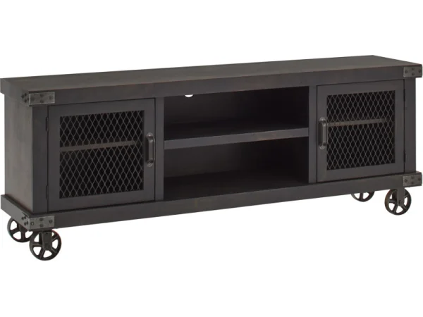 Industrial 74″ Console Entertainment Stands Aspen Home
