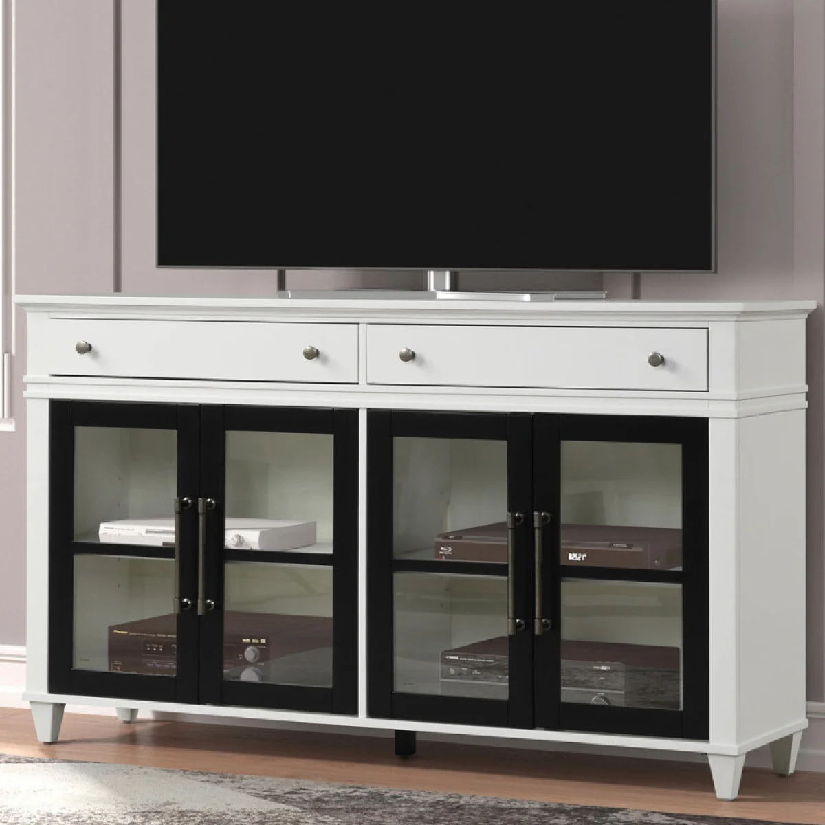 Domino 68 In. Console With 4 Doors & 2 Drawers Accent Furniture Accent Furniture 4