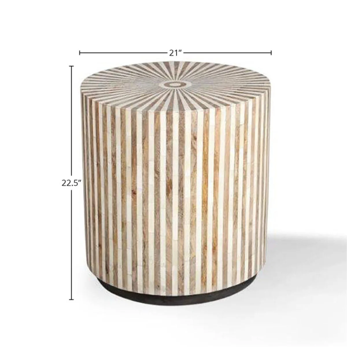 Crossings Downtown Round End Table End tables Amber 9