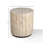 Crossings Downtown Round End Table End tables Amber 15
