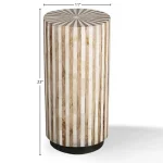 Crossings Downtown Round Chairside Table Chairside Tables Amber 17