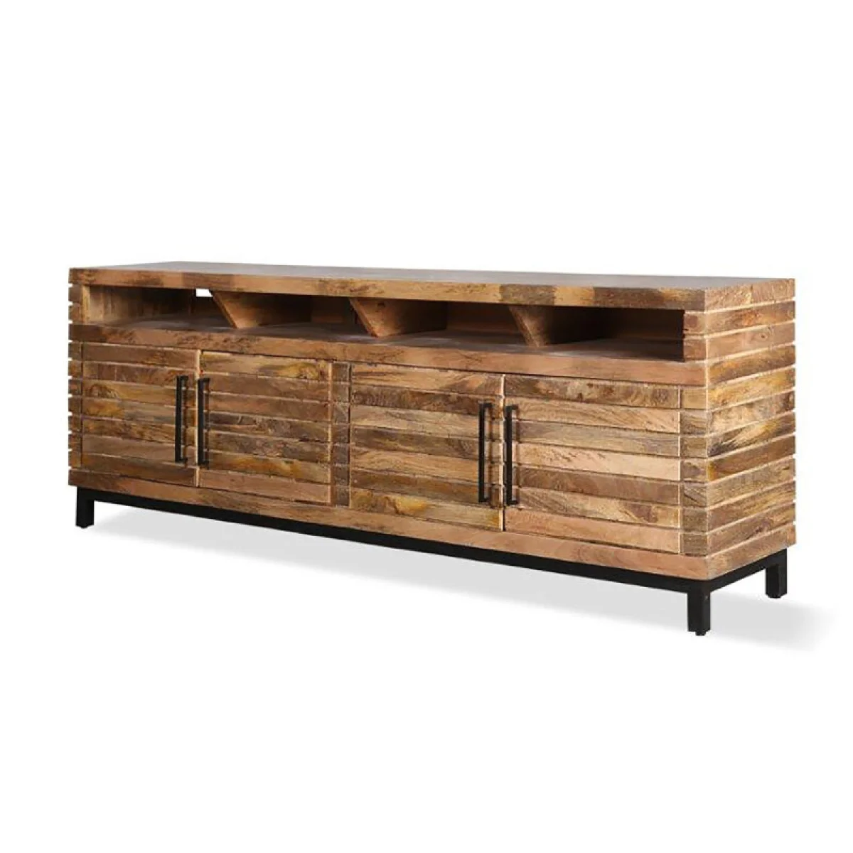 Crossings Downtown 86 In. Tv Console Entertainment Stands Amber 7
