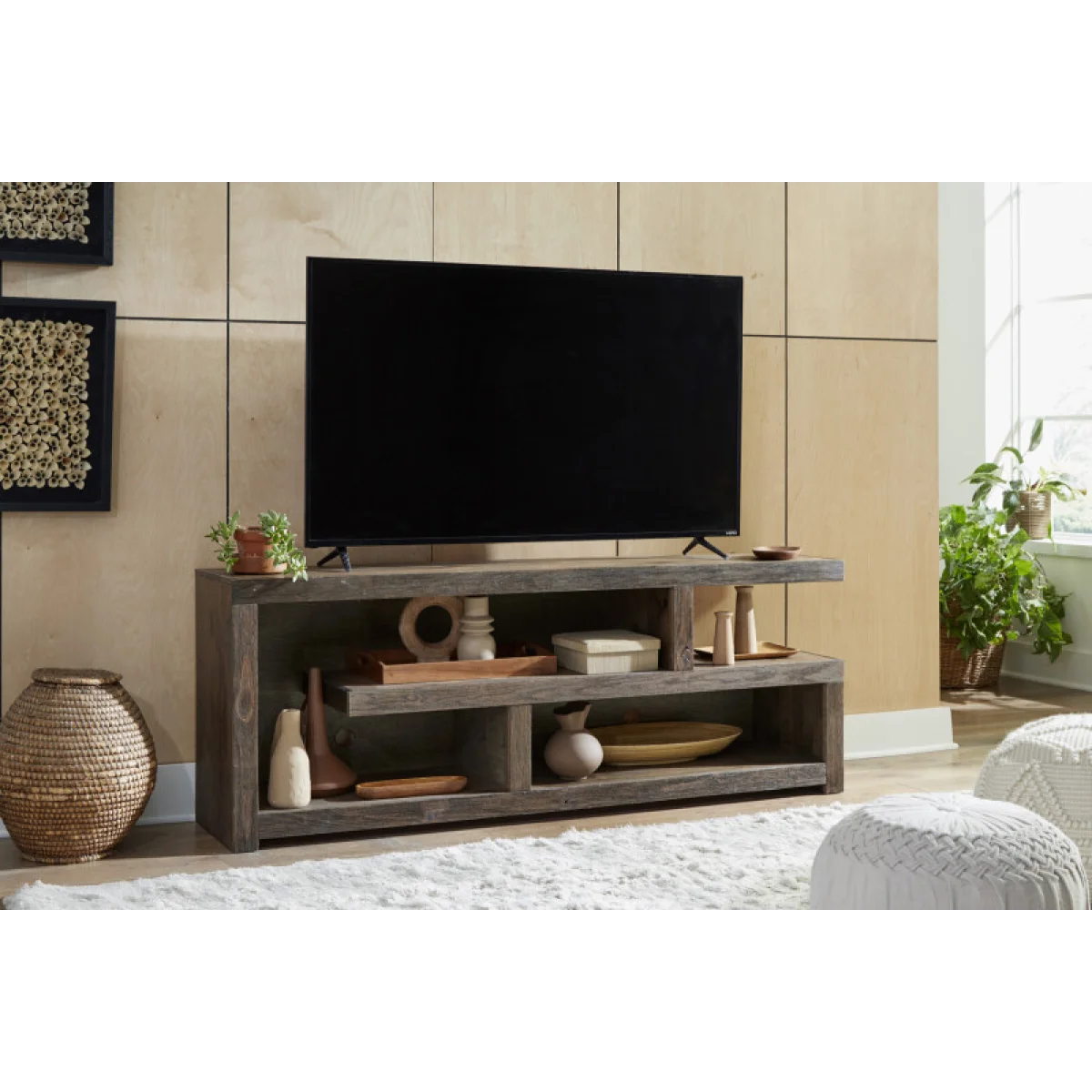 Mackenzie 73″ Open Console DPP1073-SBR Entertainment Stands Aspen Home 8