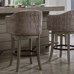 Pure Modern Dining Upholstered Swivel Barstool Barstools Barstools 12