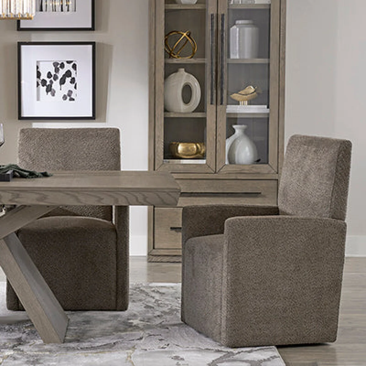 Pure Modern Dining Upholstered Caster Chair Bar Furniture Bar Furniture 10