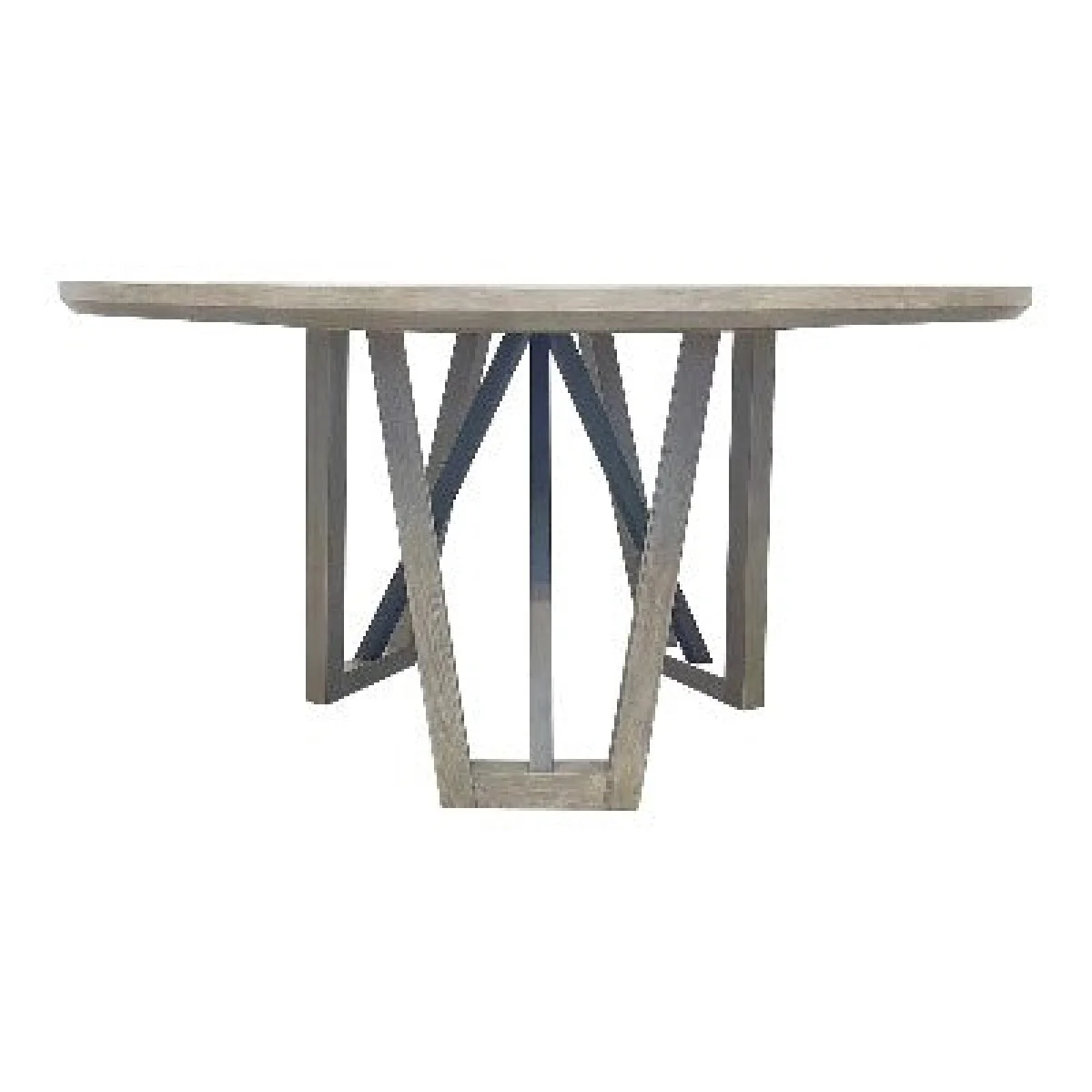 Pure Modern Dining 60 In. Round Table W/ Wood Base Dining Tables Dining Tables 10