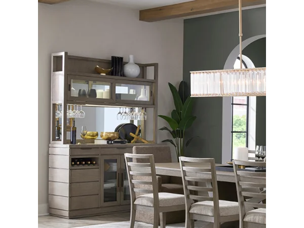Pure Modern Dining 2 Pc. 66 In. Buffet / Open Hutch Desks Desks