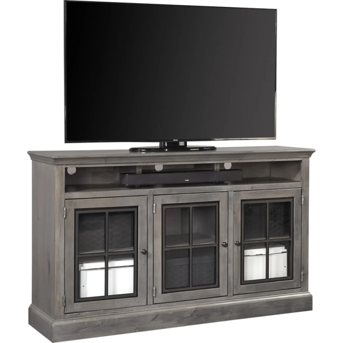 Churchill 66″ Highboy Console W/ 3 Doors Entertainment Stands Aspen Home 6