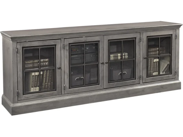 Churchill 84″ Console W/ 4 Doors DR1260-GRY Entertainment Stands Aspen Home