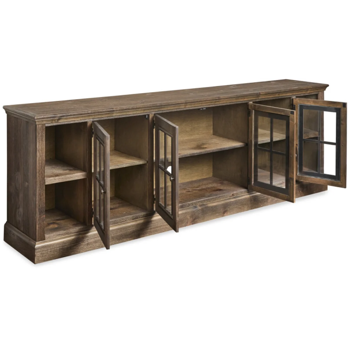 Churchill 96″ Console W/ 4 Doors Entertainment Stands Aspen Home 8