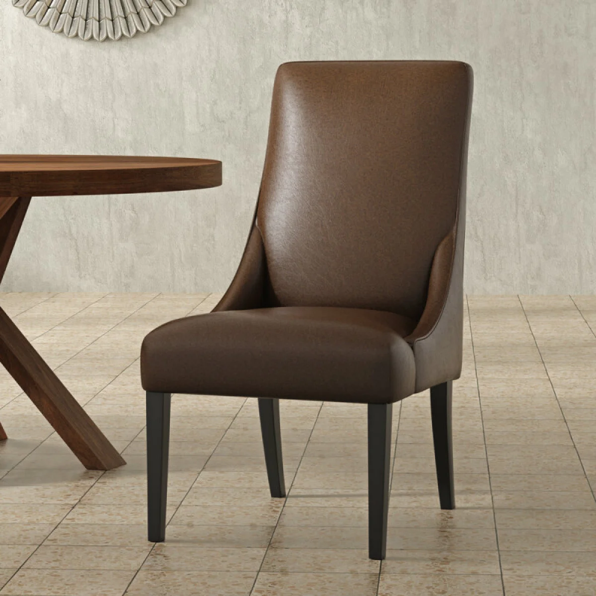 Sierra Copley Brown Dining Chair (2/ctn – Sold In Pairs) Chairs Brown 4