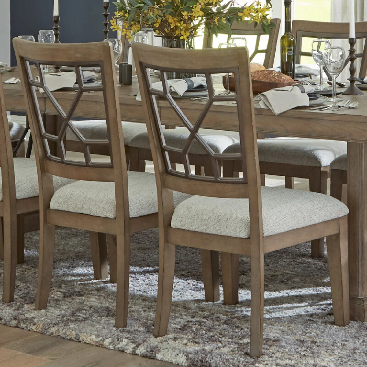 Sundance Dining – Sandstone Dining Chair Grid Back (2/ctn Sold In Pairs) Chairs & Benches Brown 4