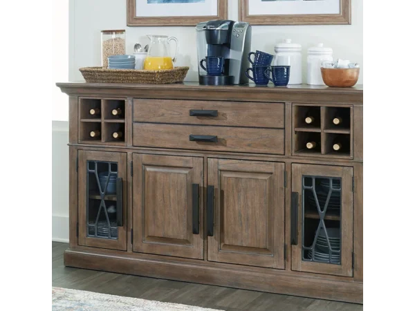 Sundance Dining – Sandstone Buffet Server 66 In. X 19 In. Dining Storage Brown