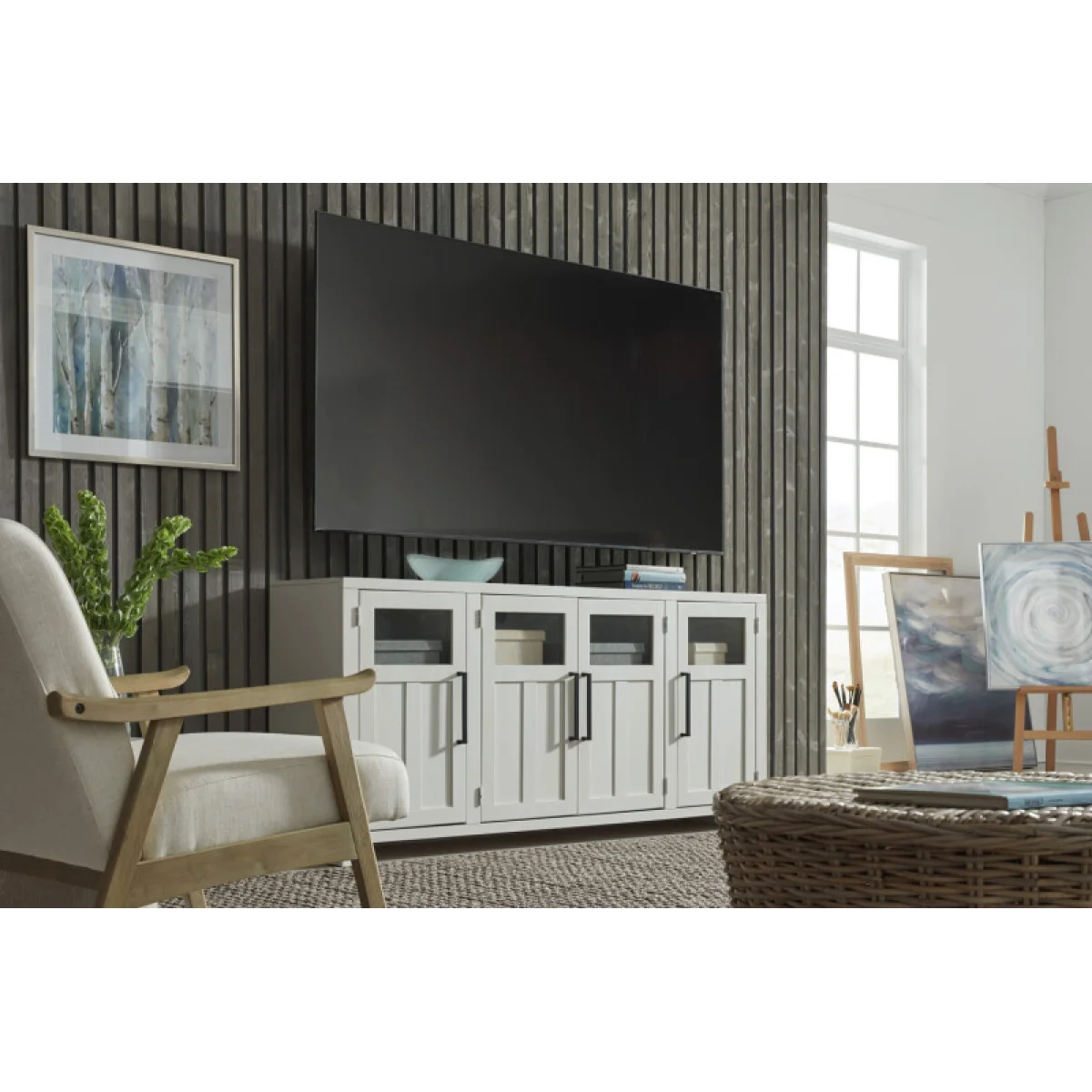 Finnegan 68″ Console W/ 4 Doors Entertainment Stands Aspen Home 15
