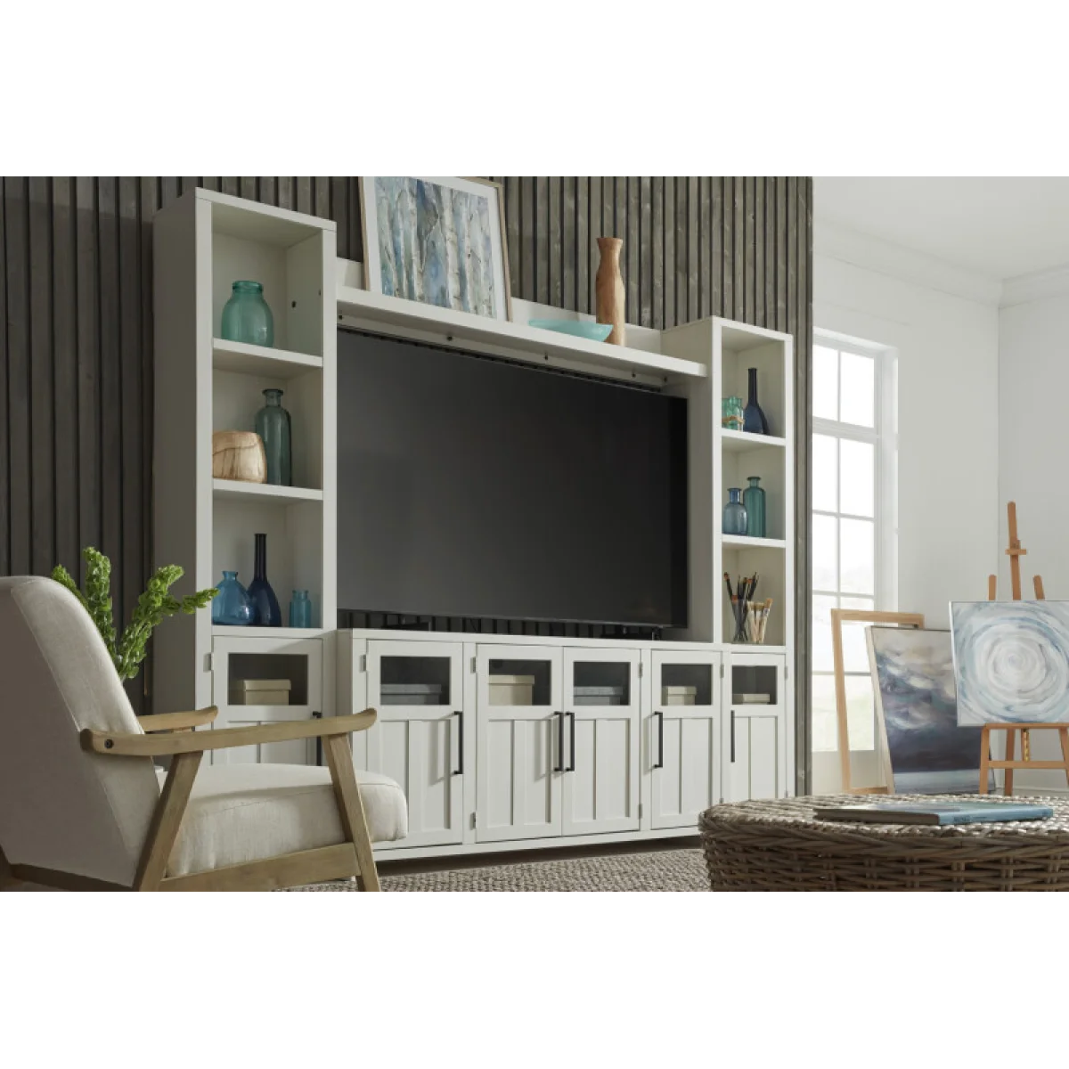 Finnegan 68″ Console W/ 4 Doors Entertainment Stands Aspen Home 6